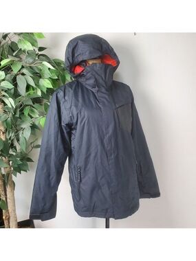 Quicksilver Snowboard Jacket Black Red Women's Size Extra Large Dry Flight 10k